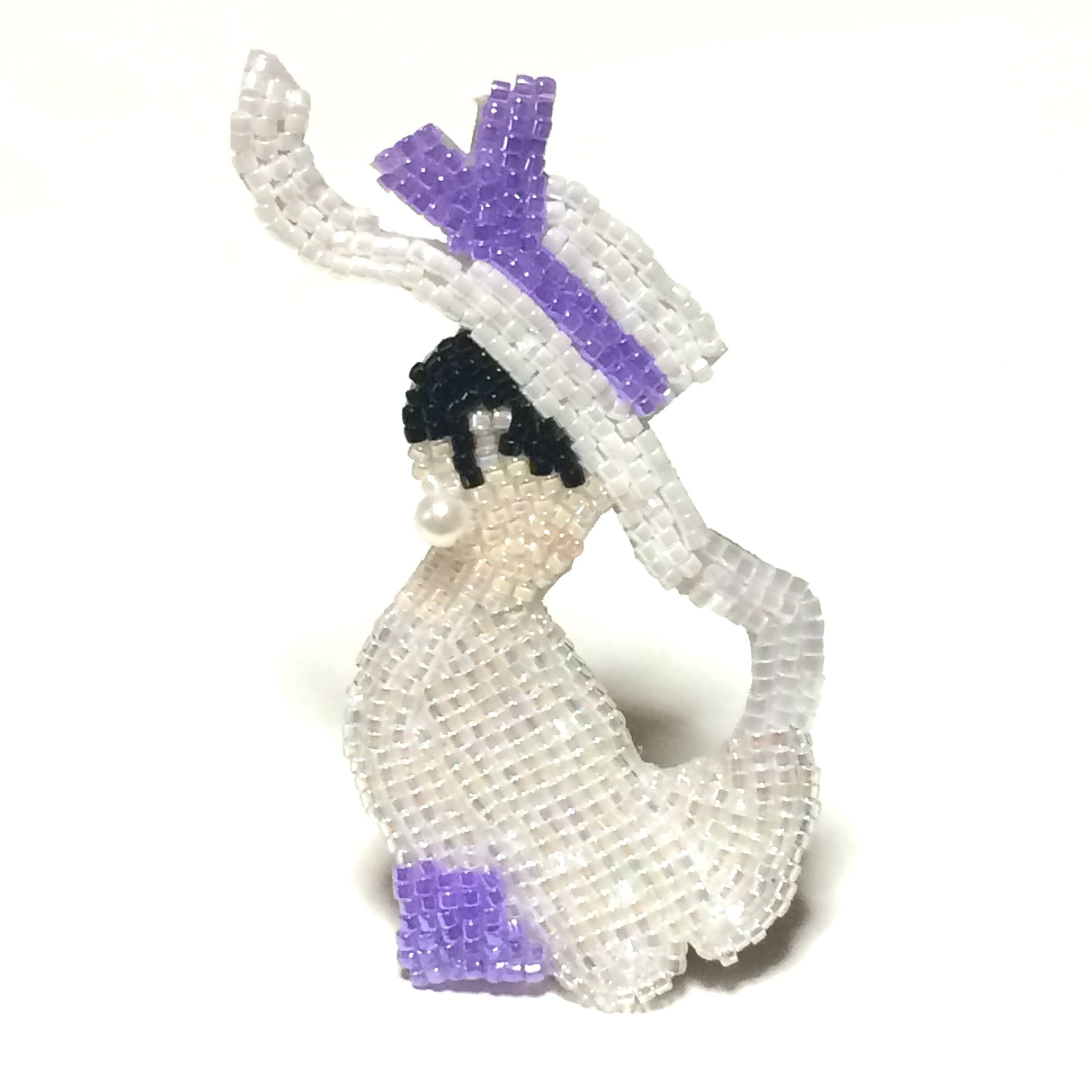 オードリーヘップバーン ビーズ 刺繍 ブローチ | Pay ID