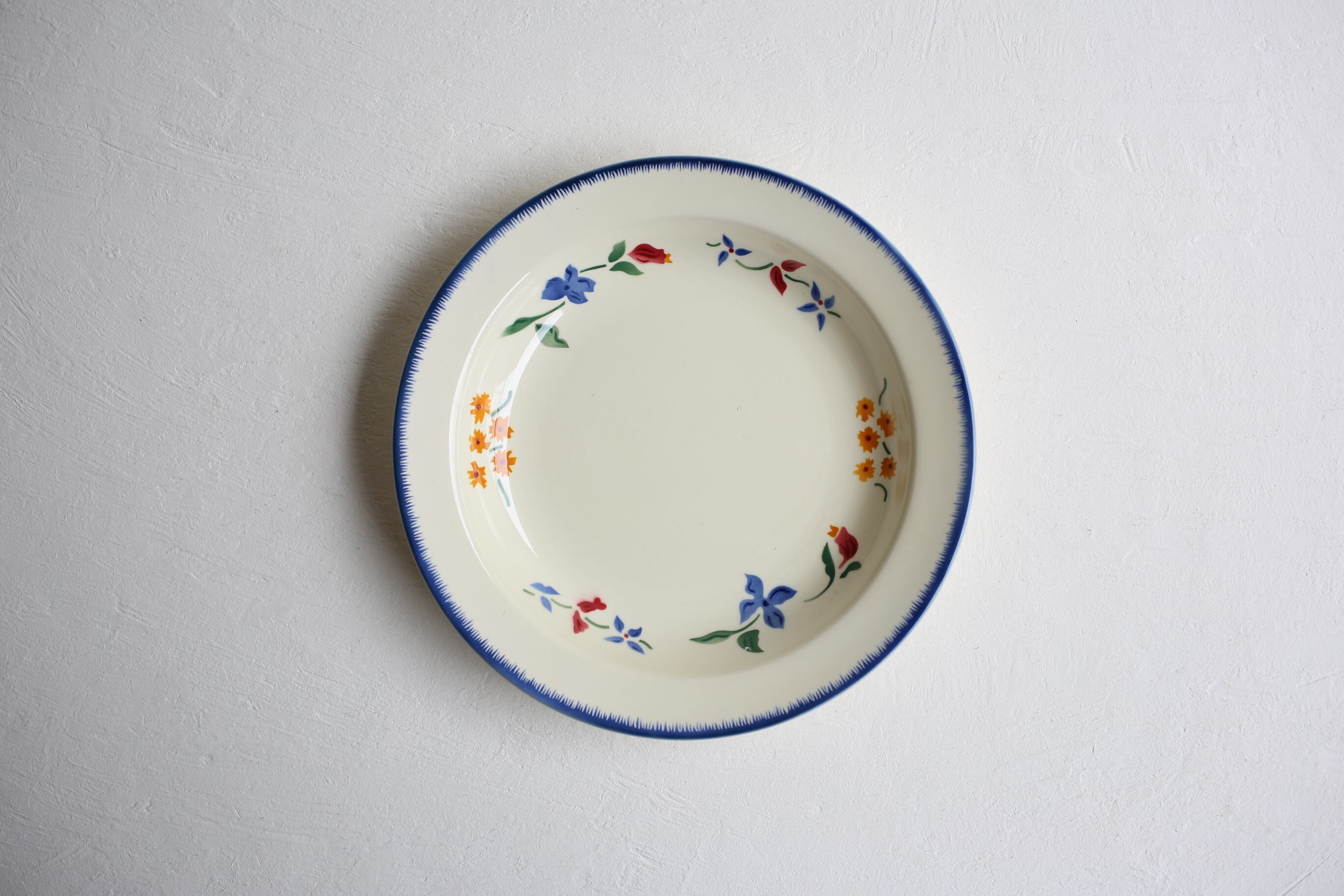 フランス アンティーク creil et montereau クレイユモントロー 深皿 『CHAMONIX』 N-00470ga