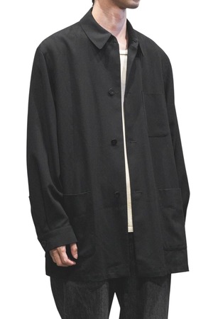 90's "BERNARD ZINS" Wool Gabardine 4B Jacket Made in FRANCE — "GENE" Model