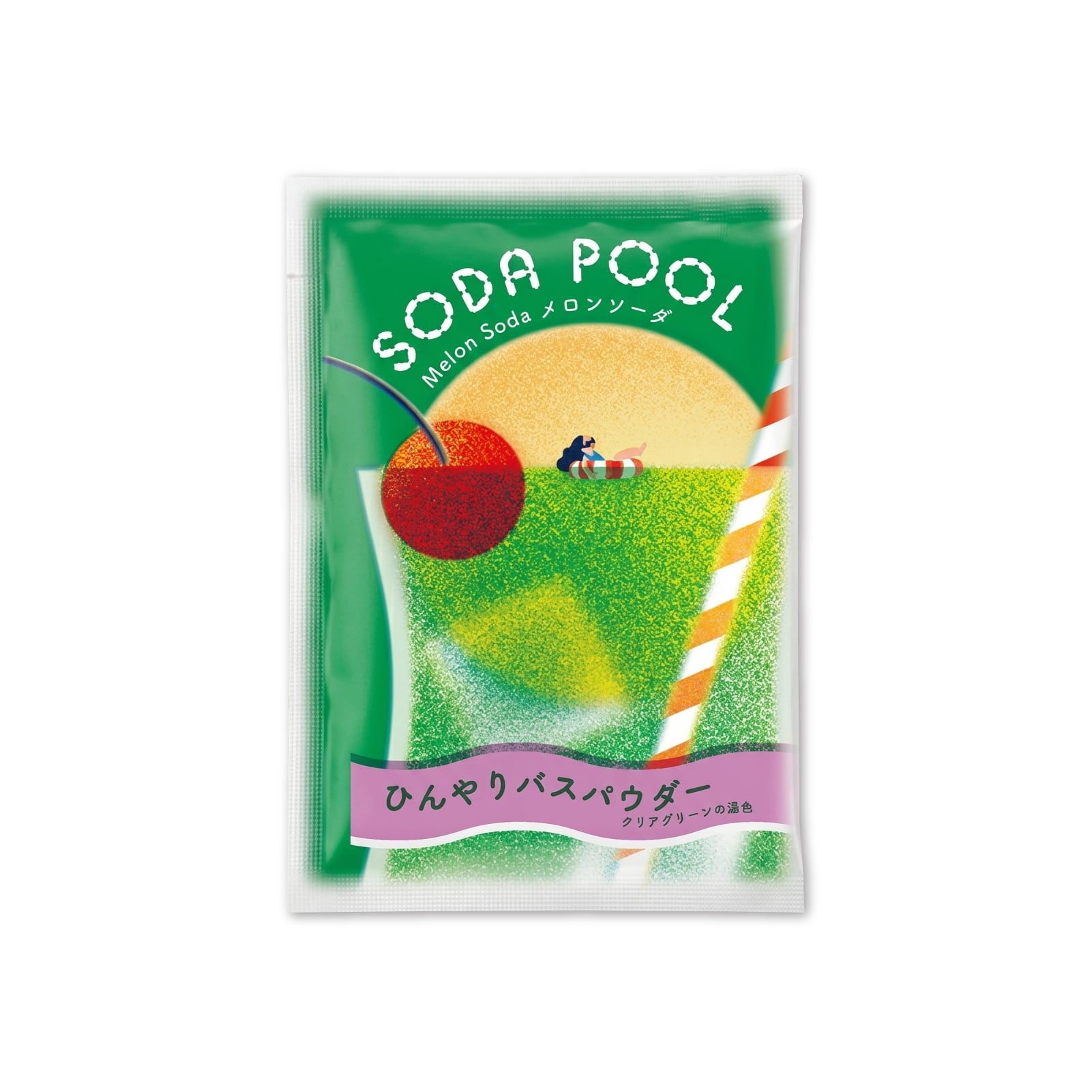 mifull】夏色ドロップ SODA POOL ひんやりバスパウダー メロンソーダ