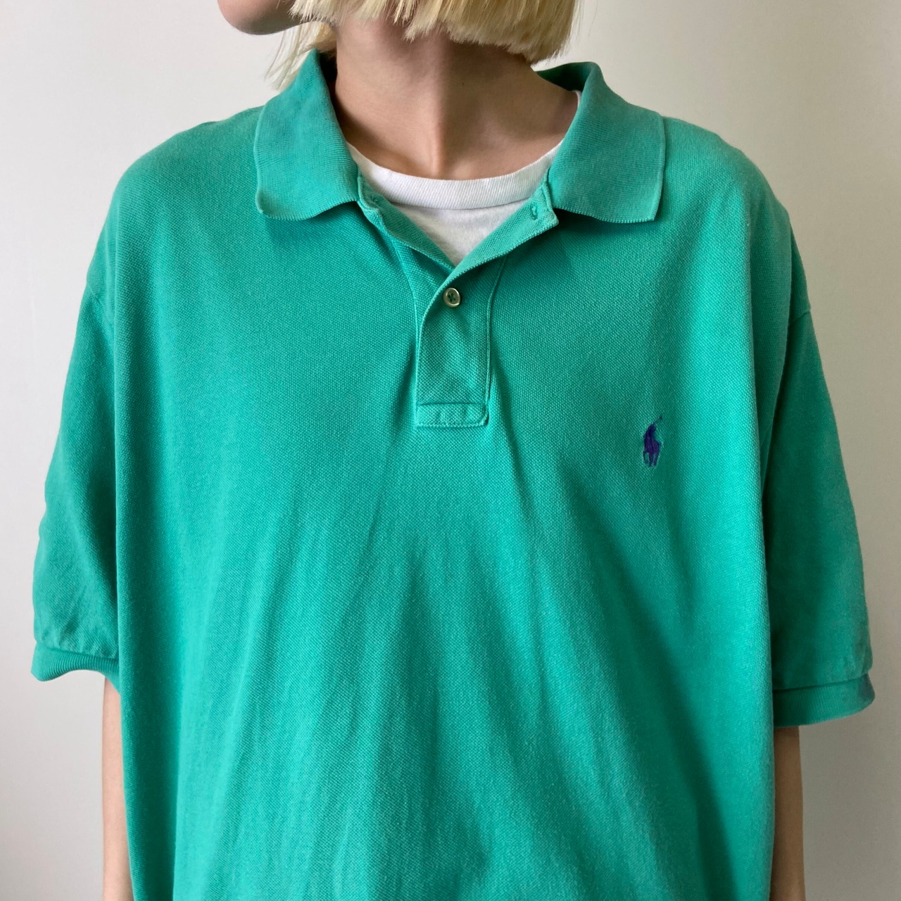 Polo Ralph Lauren ポロラルフローレン 鹿の子 ポロシャツ メンズXL 