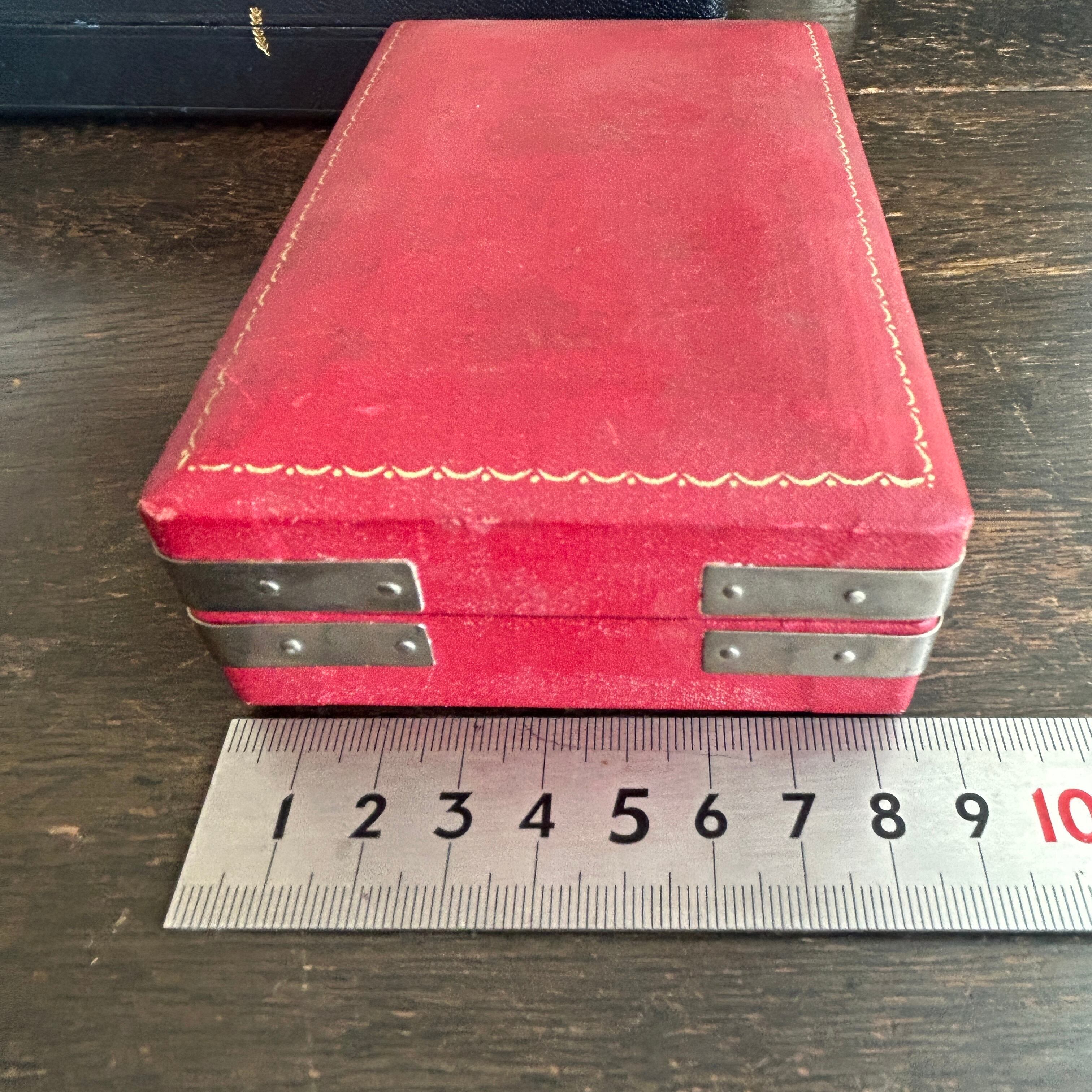 Vintage リングコレクションケースA  小型レッド