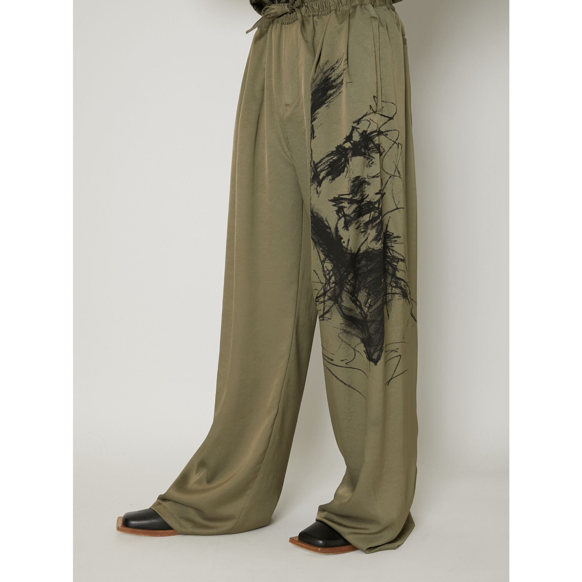 TAAKK 23AW DRAWING PRINT TROUSERS 【公式通販】