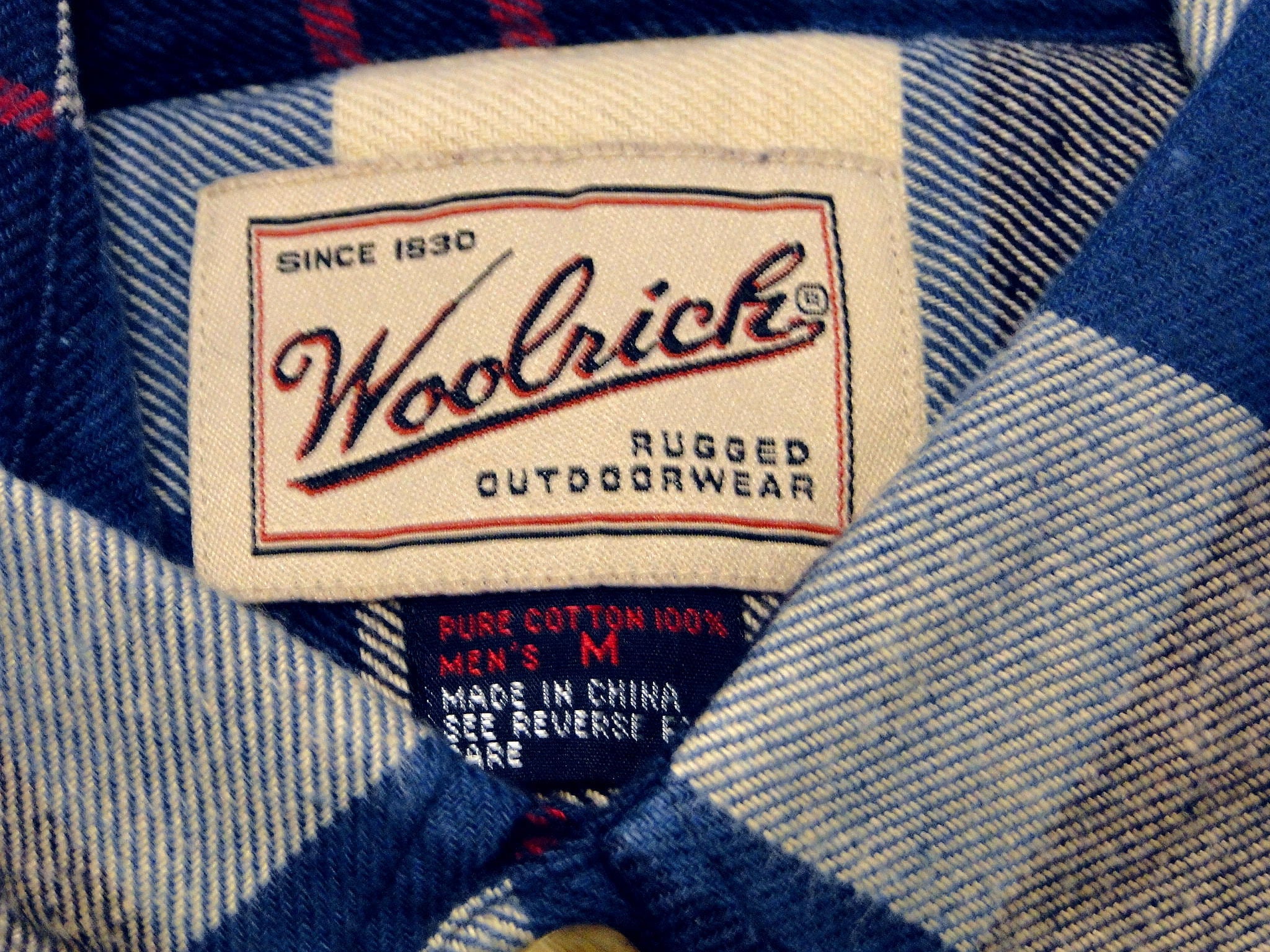 90's ウールリッチ スーパーフランネル WOOLRICH BDシャツ ・Deadstock