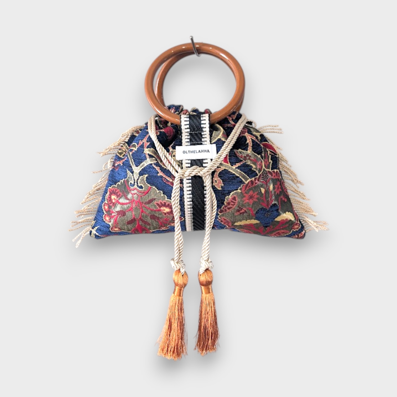 Botanical Navy Ring Bag - BlackLine×Copper