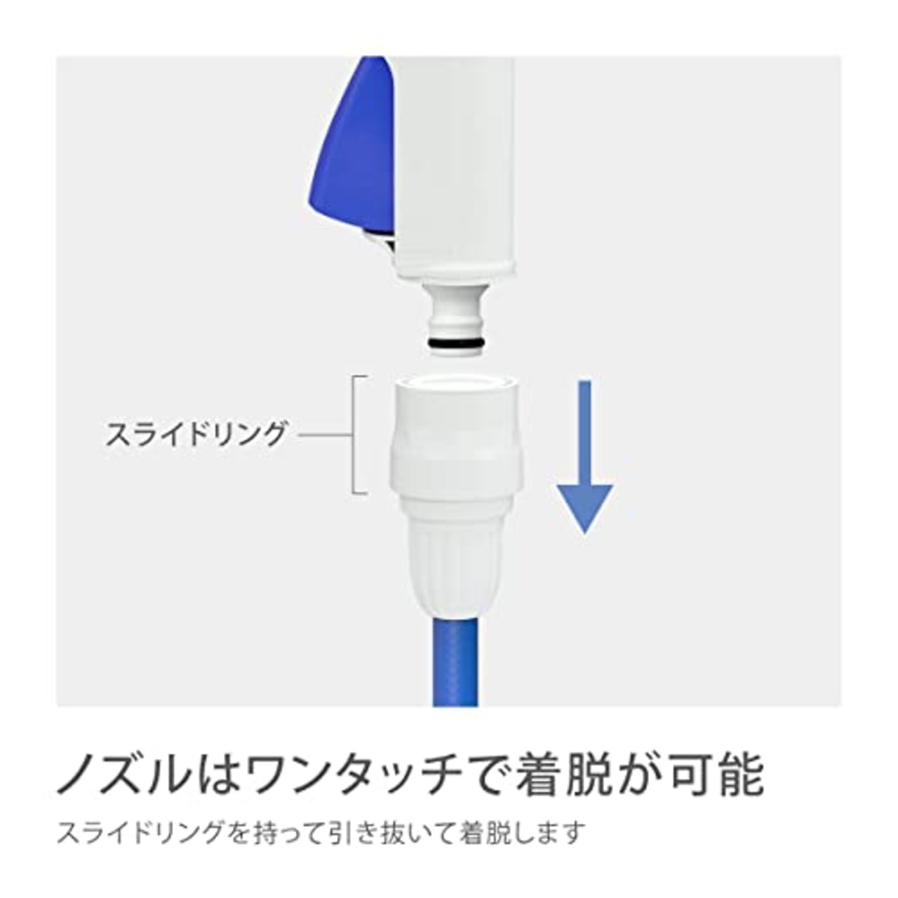 タカギ(takagi) 散水ノズル QG1571FJ コンパクトノズル(FJ) ホースノズル ホースリール nanoシリーズ ガーデニング 洗車 水やり 4水形 シャワー ジョウロ ストレート キリ ジェット タカギ takagi コネクター付き ホース内径7.5-9mm/外径13.5mm