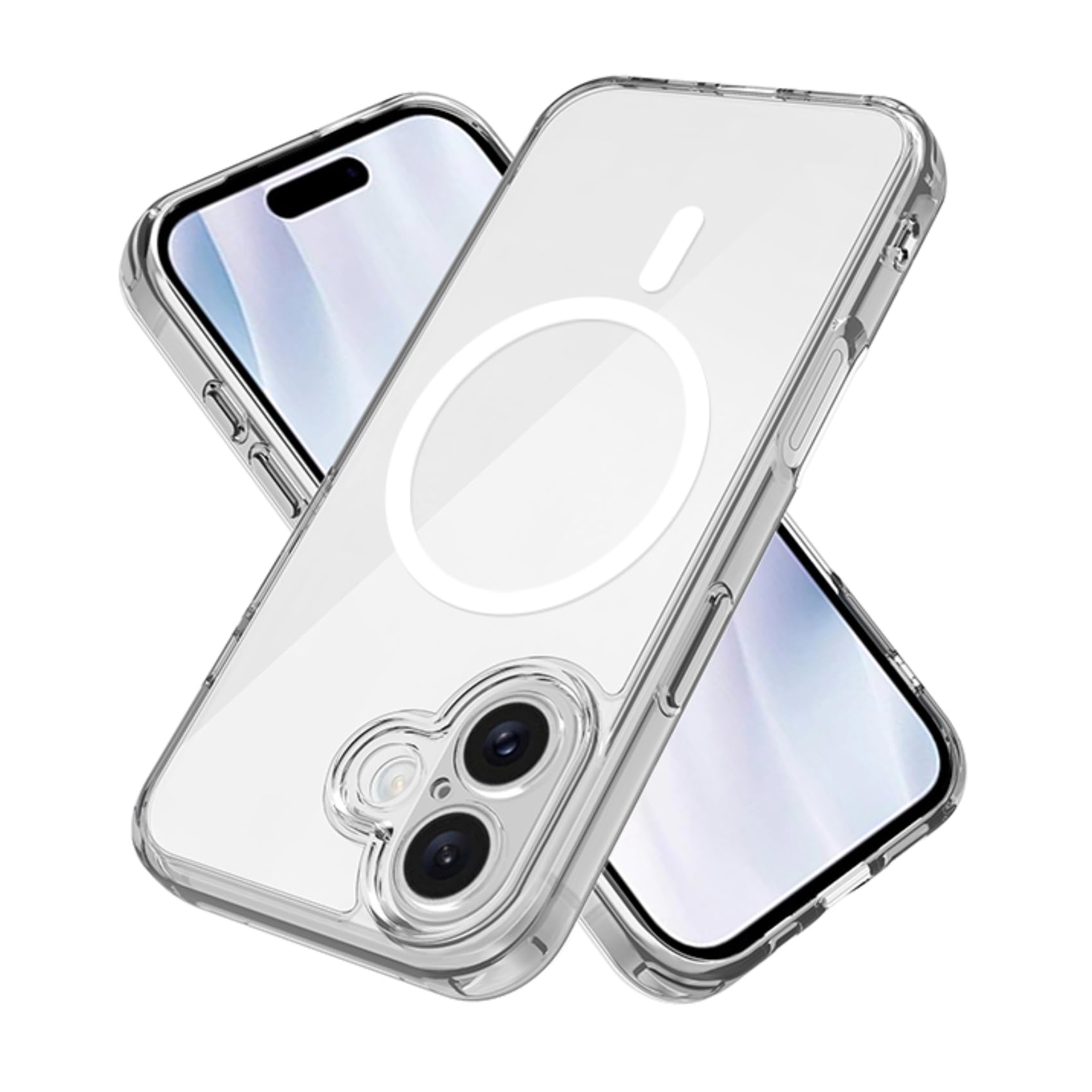 iPhone 16 用 ケース Magsafe対応 クリア PC背面 いPhone 16 対応 透明 カバー バンパー SMPURF
