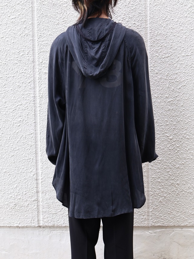 【y-3】raglan cupro hoodie