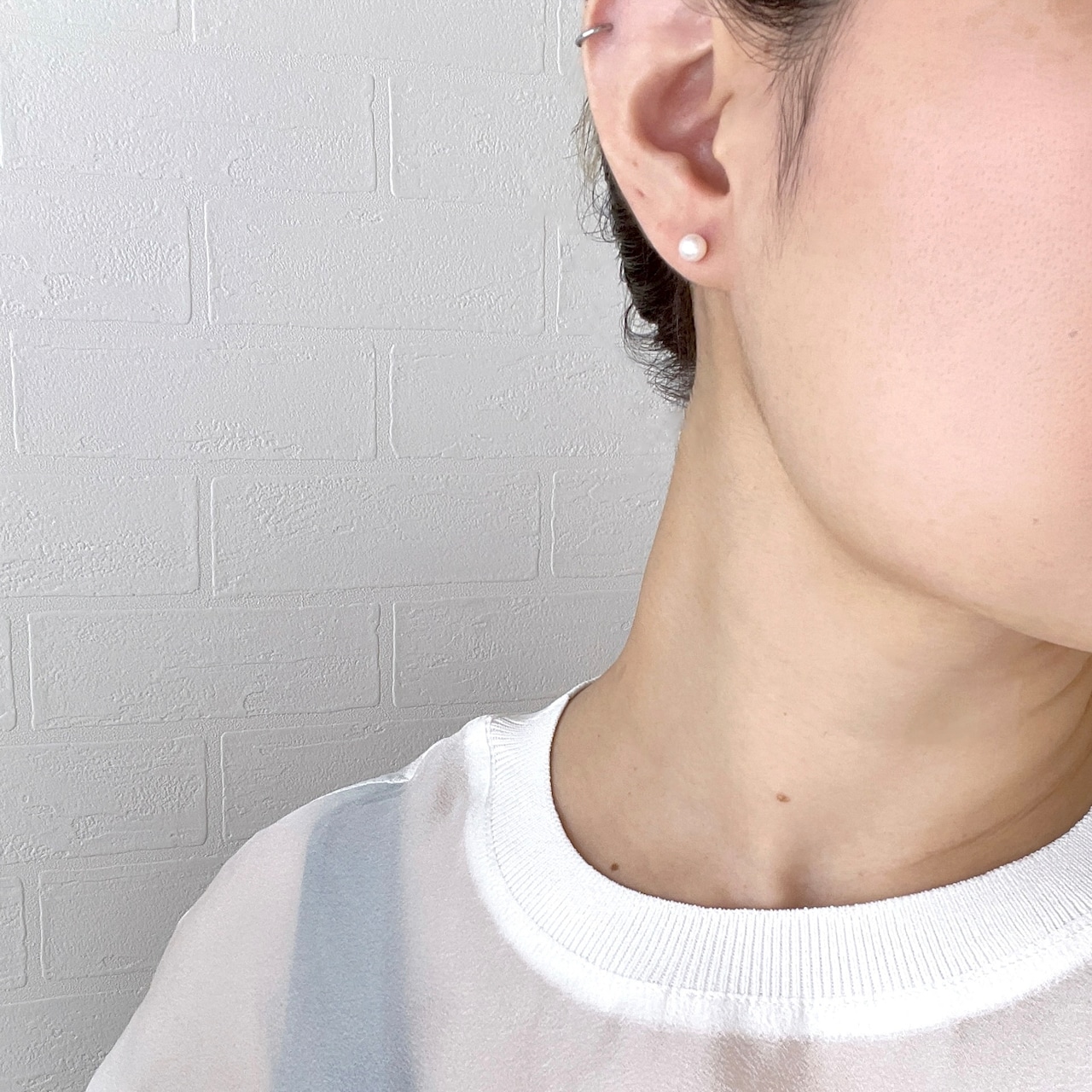 結わい　-瞬き-　【③結わい＋ひと粒（片耳ずつ）】小枝耳飾り　ワイヤーアクセサリー