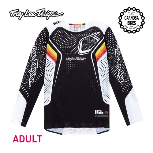 【Troy Lee Designs】SPRINT ULTRA JERSEY [スプリント ウルトラジャージ] Optic Black 大人用 2025 限定カラー