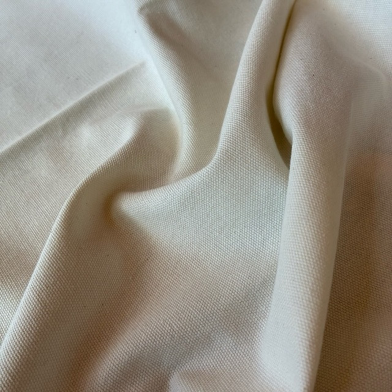 TOPANGA Homefurnishing India Cotton Duck curtain　インド　コットンダックカーテン　110×180cm　ホワイト　白　綿　ナチュラル　ドレープカーテン　掃き出し窓　中厚　カーテンポール　暖簾