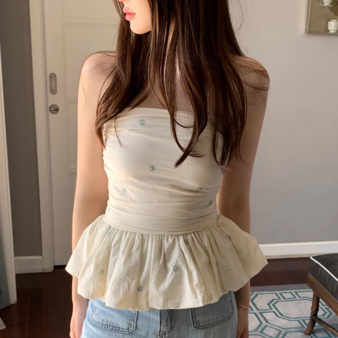 デイジー フレアチューブトップ A4175