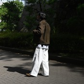 Leh(レー)GANKO別注×damage waffle L/S sweater コーディネート