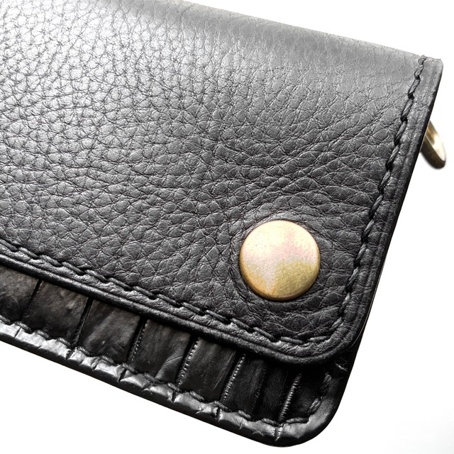 mini Trucker Wallet (Nebraska×Porosus)