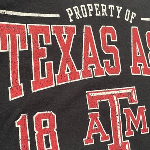 【Russell】カレッジ テキサスA&M大学 プリント Tシャツ XL ビッグサイズ アメリカンフットボール AGGIES US古着