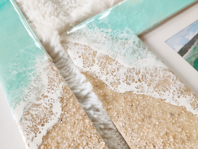 497.オーシャンレジンアート フォトスタンド