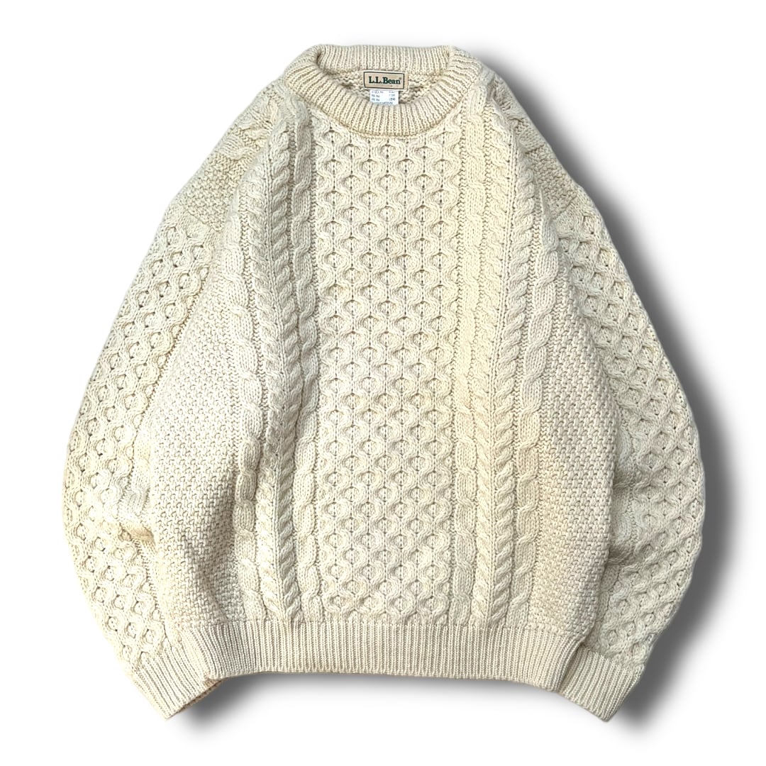 【L .L.Bean】アランニットセーター MADE IN IRELAND