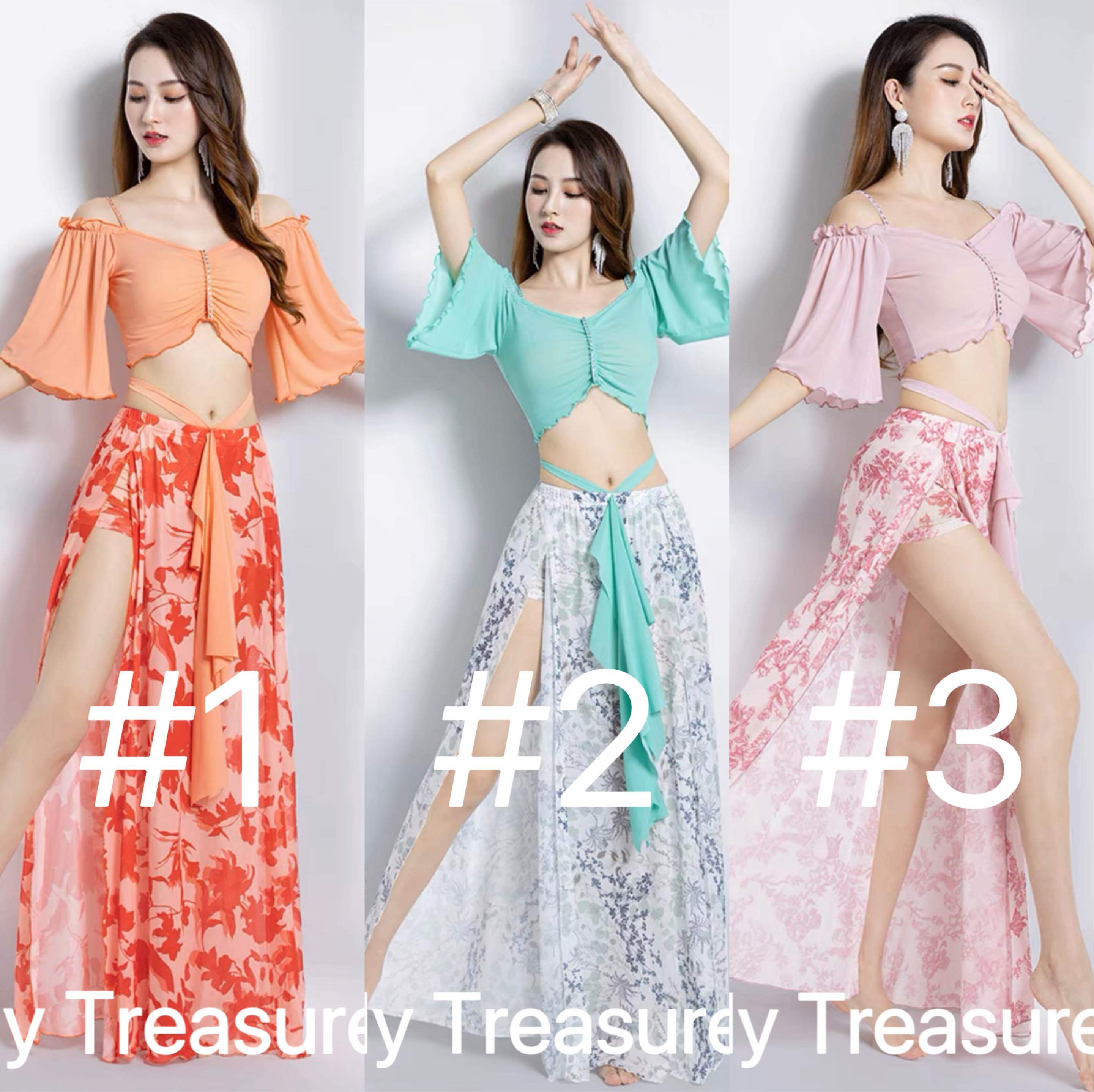 ベリーダンス レッスンウェア　3カラー XWF HY 1271 202210 | Belly Treasure®︎