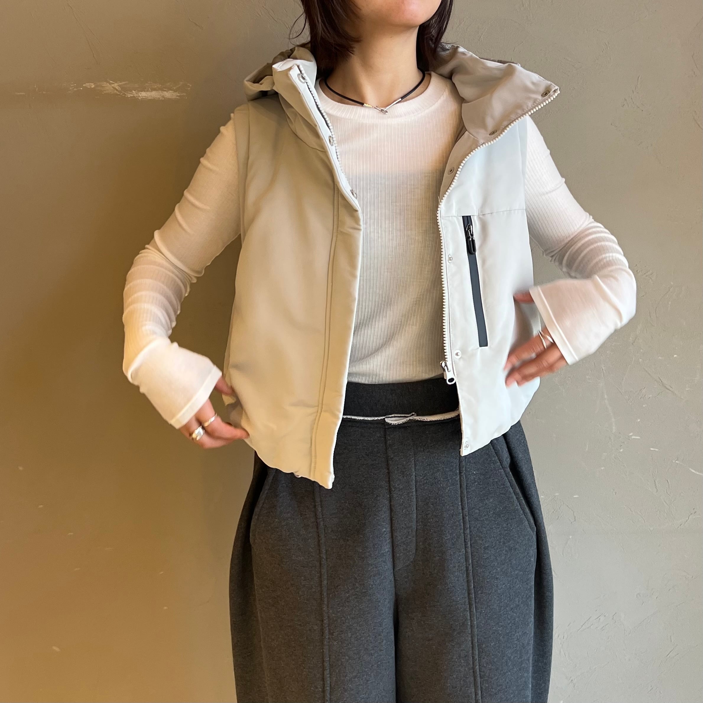 フード付きダウンベスト | valance 福井｜レディース セレクトショップ