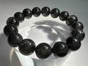 【SS】ブラックルチルクォーツブレスレット