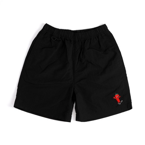 One Family / Nylon Easy Shorts / Red Chili / Black / M (size)