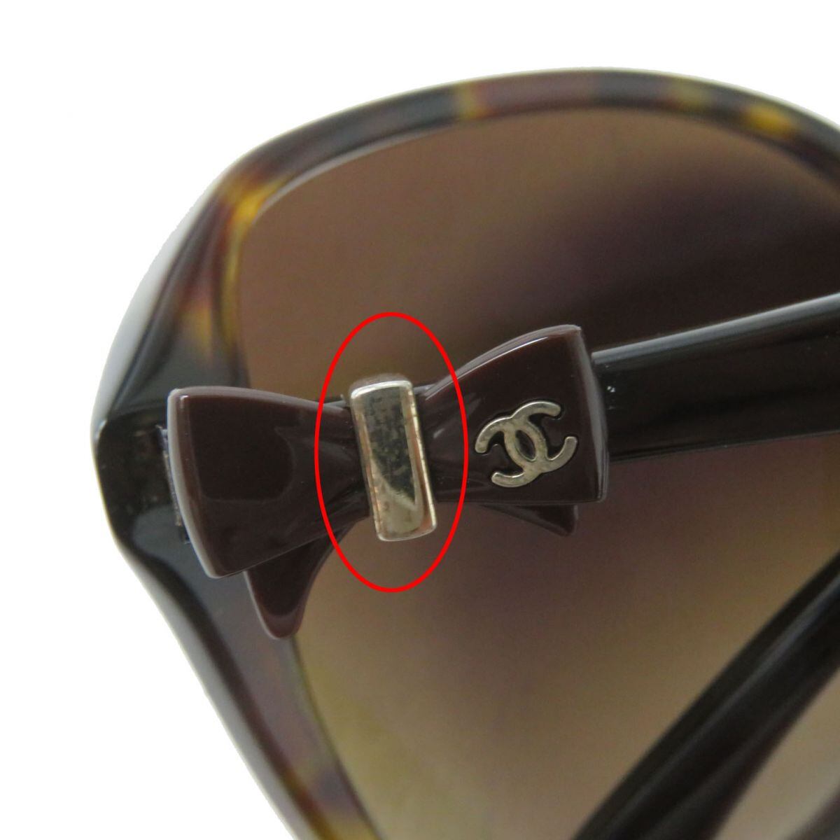 【ケース付き】シャネル　5205-A　サングラス　ココマーク　サイドリボン CHANEL シャネル 5205-A ココマーク サングラス リボンモチーフ