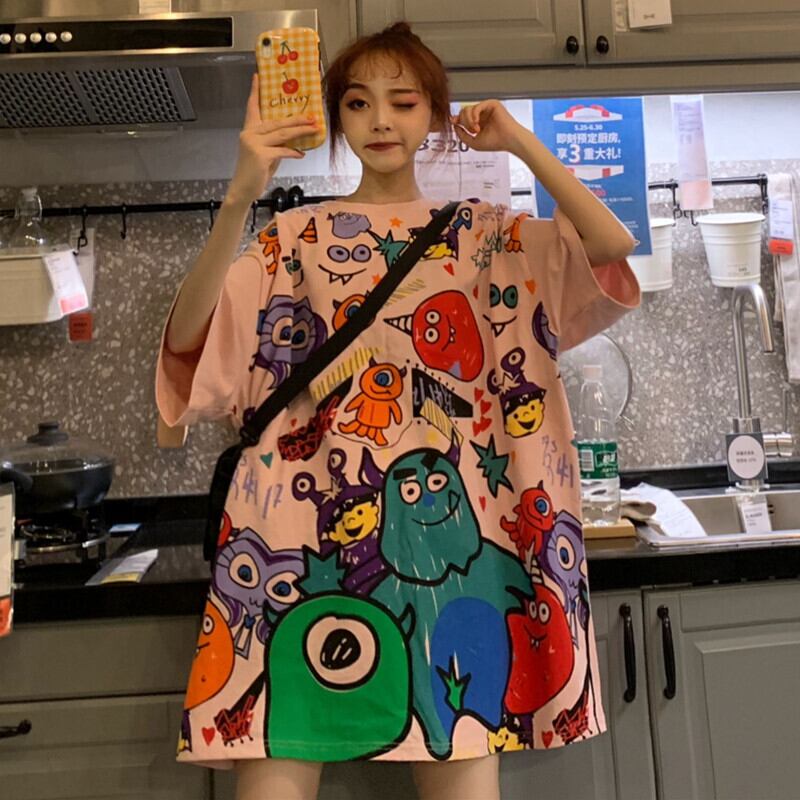 ルーズトップス Tシャツ サマー かわいい 夏物 ケッペル35207853920