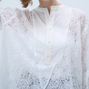 【Boutique Ordinary】Lace Bosom Shirt