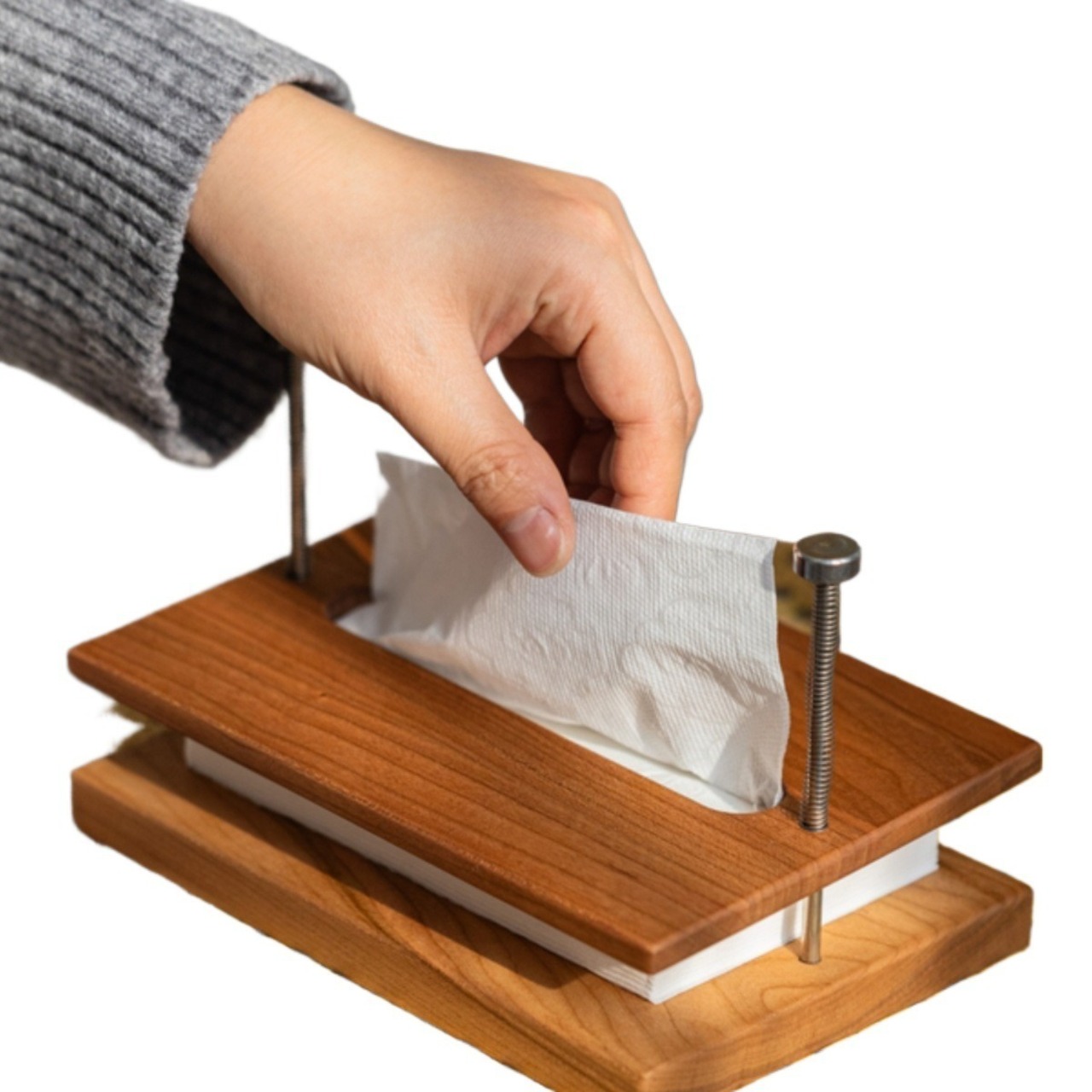 【木製 インテリア ティッシュケース】無垢材 ビンテージスタイル ナチュラル 北欧スタイル ティッシュボックス リビング ダイニング  ギフト