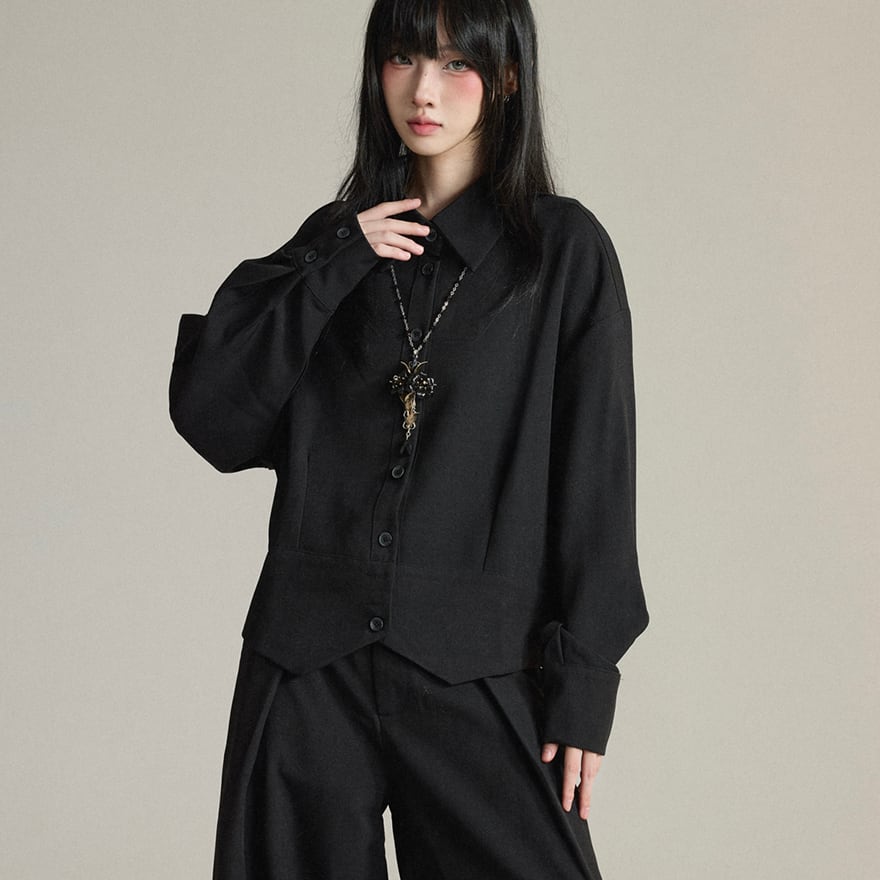 ゴスロリ セットアップ ウエストベルト付き ストリートファッション FG721シリーズ