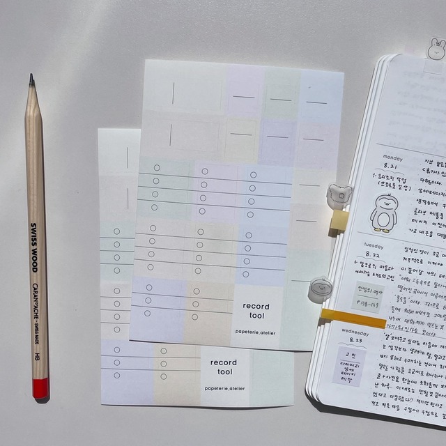 papeterie.atelier〔recording tool sticker〕