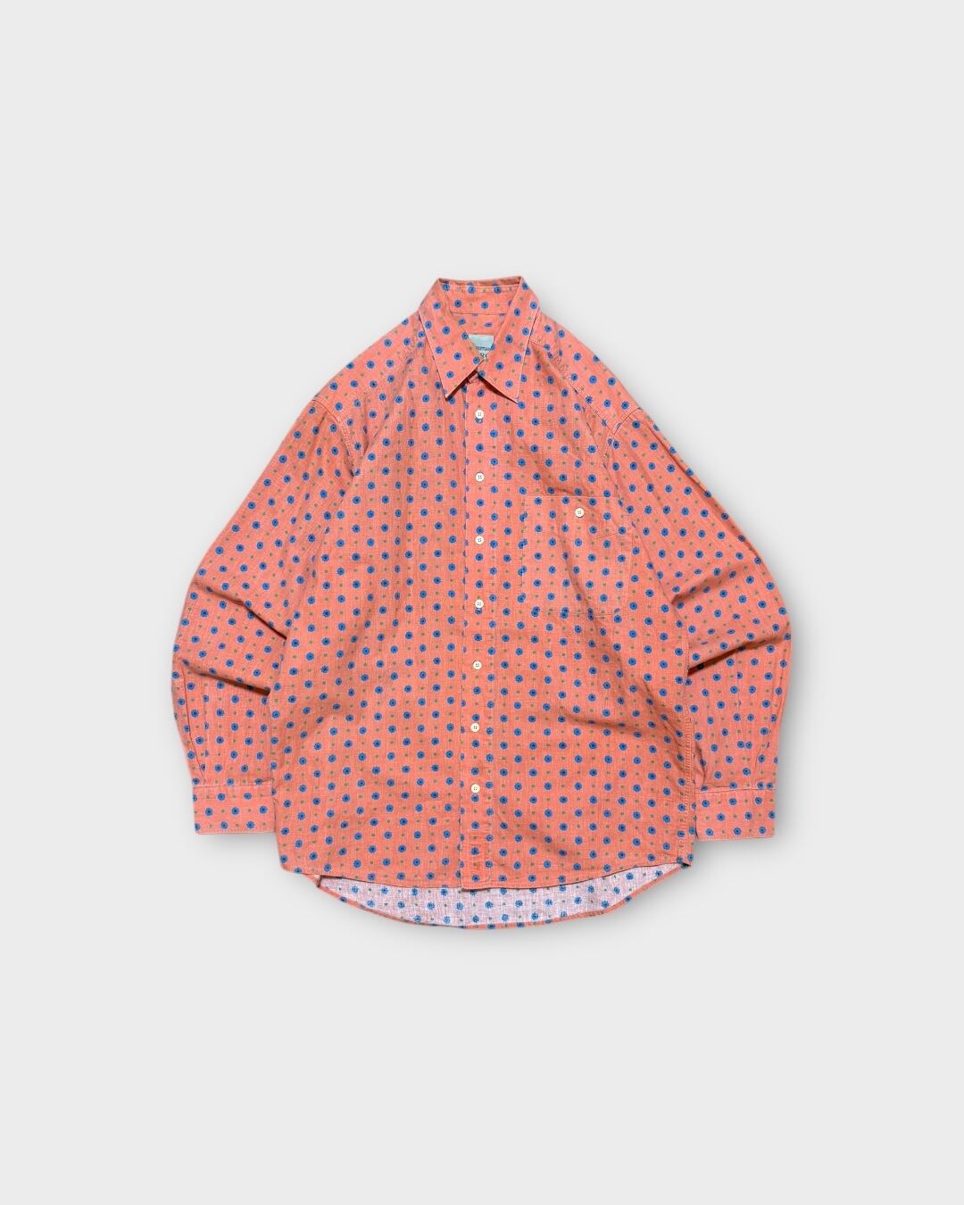 【Used】“CHRISTIAN BERG” Cotton Linen Daisy Pattern Shirt