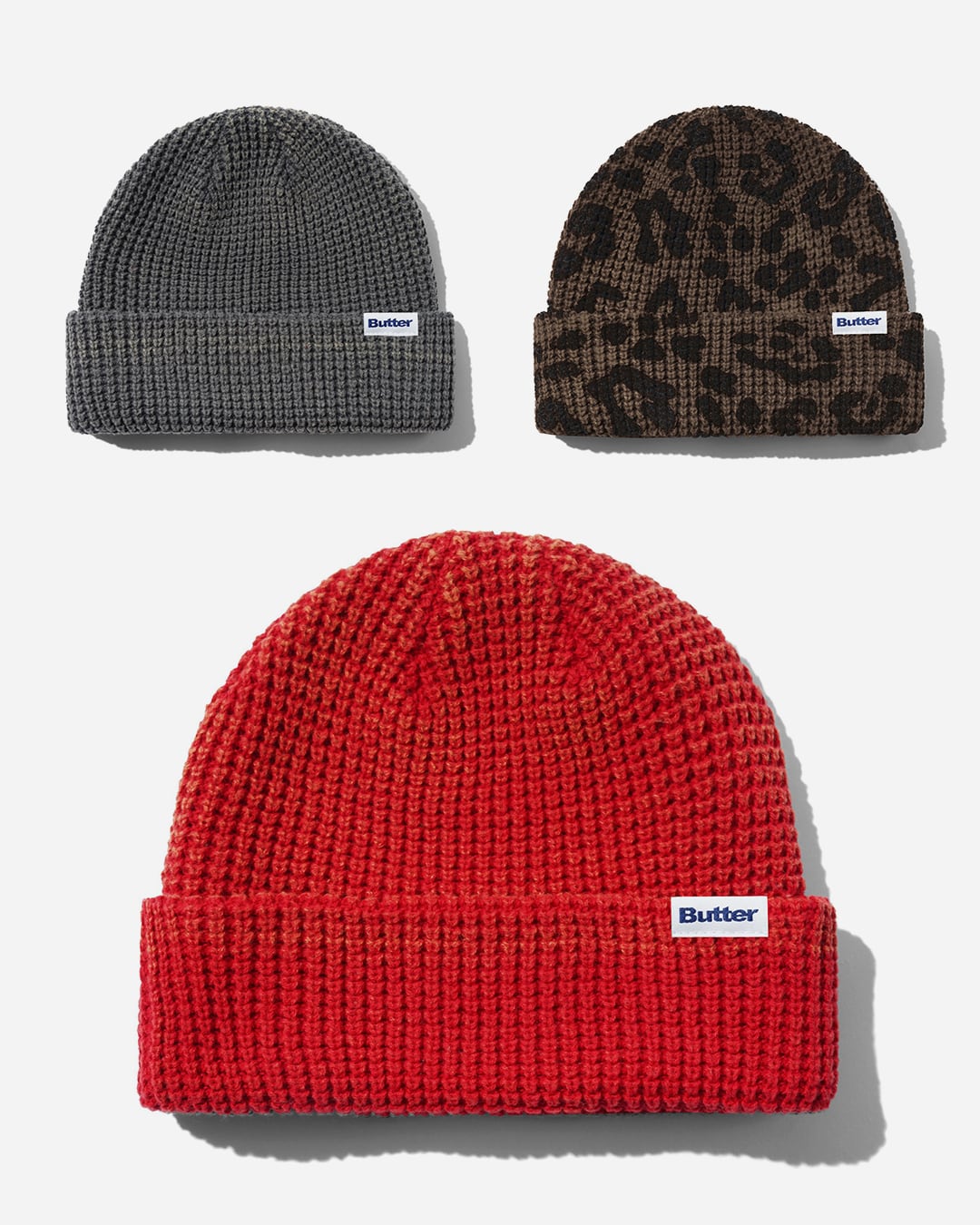 BUTTERGOODS|Distress Waffle Beanie -3Color- "送料¥200"