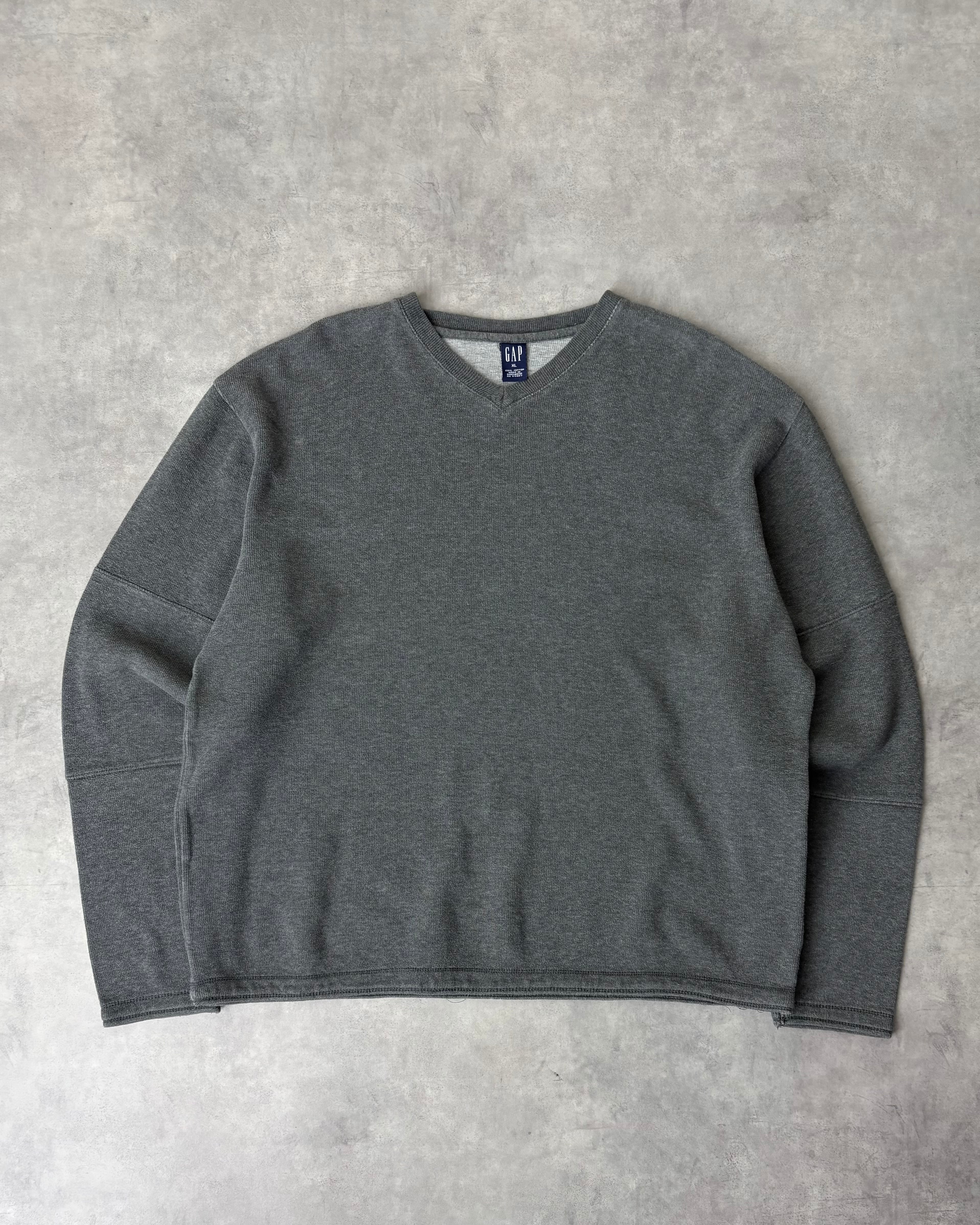 00s GAP V-Neck Cotton Knit Cut-sew