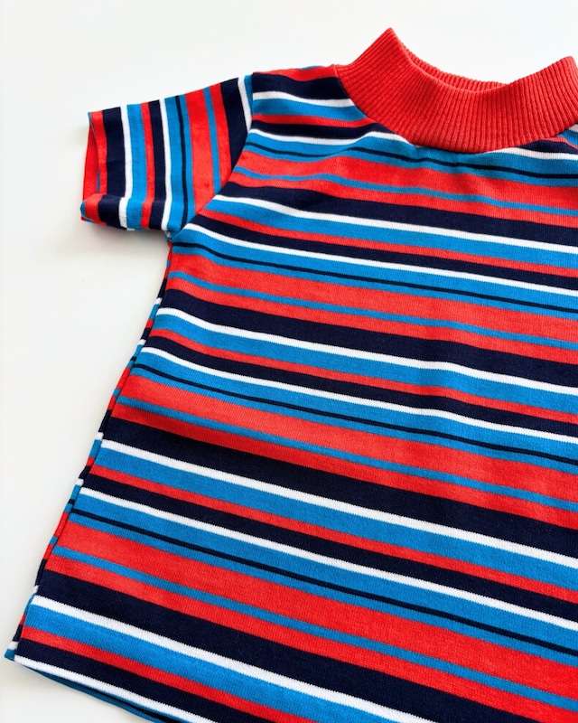 【12-18m相当・vintage】USA製 Healthtex カラフルボーダーtee