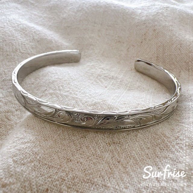 【受注生産】BG68 Deep Carving Bangle（Surfrise刻印）