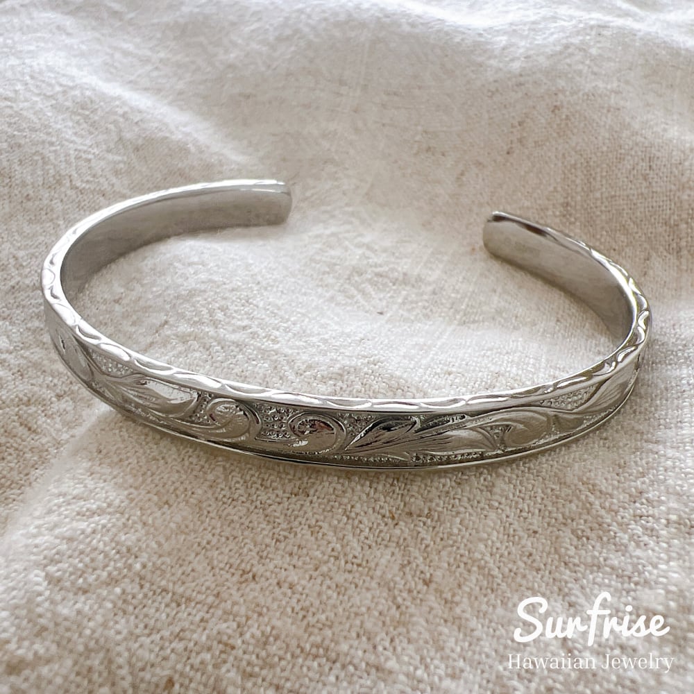 【受注生産】BG68 Deep Carving Bangle(Surfrise刻印)