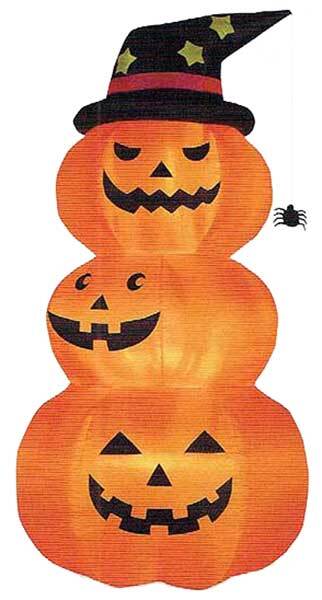 エアディスプレイ トリプルオレンジパンプキン HW-1995 エアーディスプレイ3連オレンジパンプキン（L） 1個 HW2002