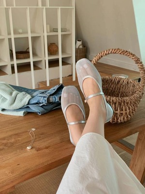 [Bellmi] mesh mary jane shoes