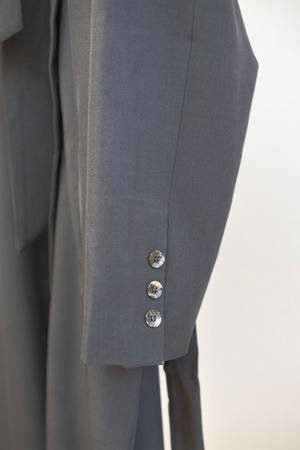 Scarf Arrange 2B Coat / CHARCOAL