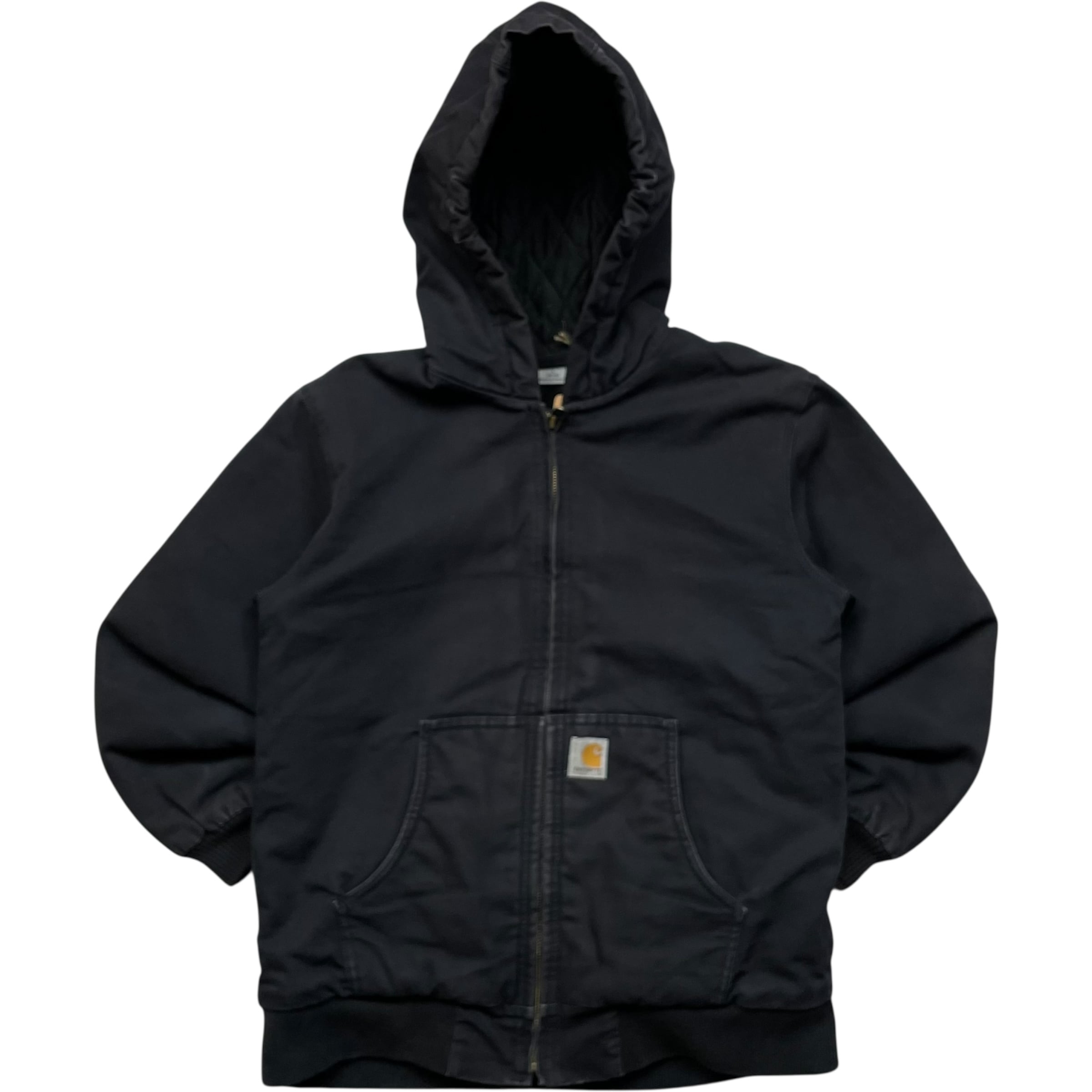 《L》Carhartt カーハート ダックジャケット アクティブジャケット 裏地キルティング ブラック no.8931