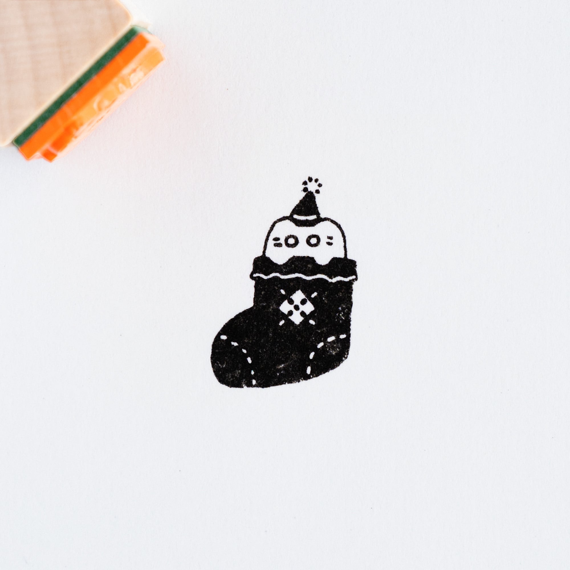 靴下でぬくぬく | はんこ