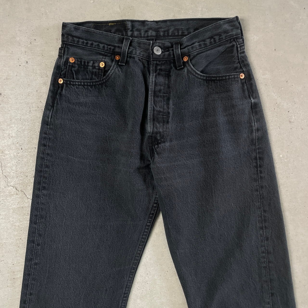 90年代 フランス製 Levi's ユーロリーバイス 501 ブラックデニムパンツ