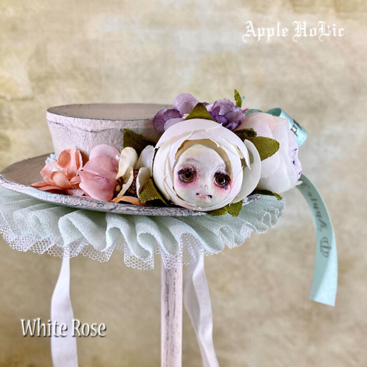 1/6 ドール ハット  White Rose 白ばらの君たち