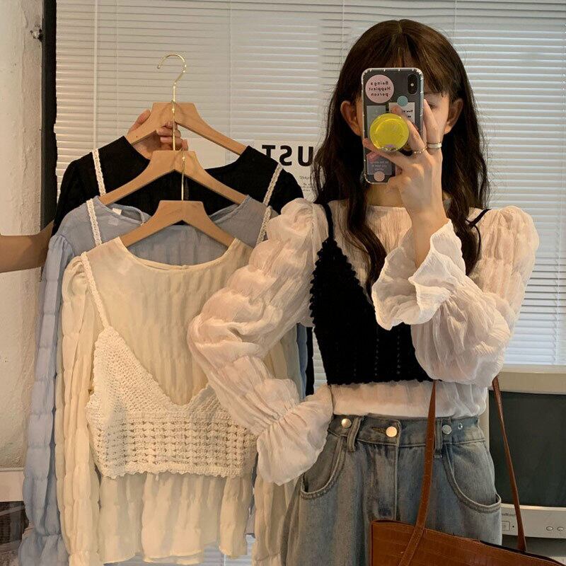 シフォンシャツ ジャケット オータム薄手 秋物 萌量不足16389178593