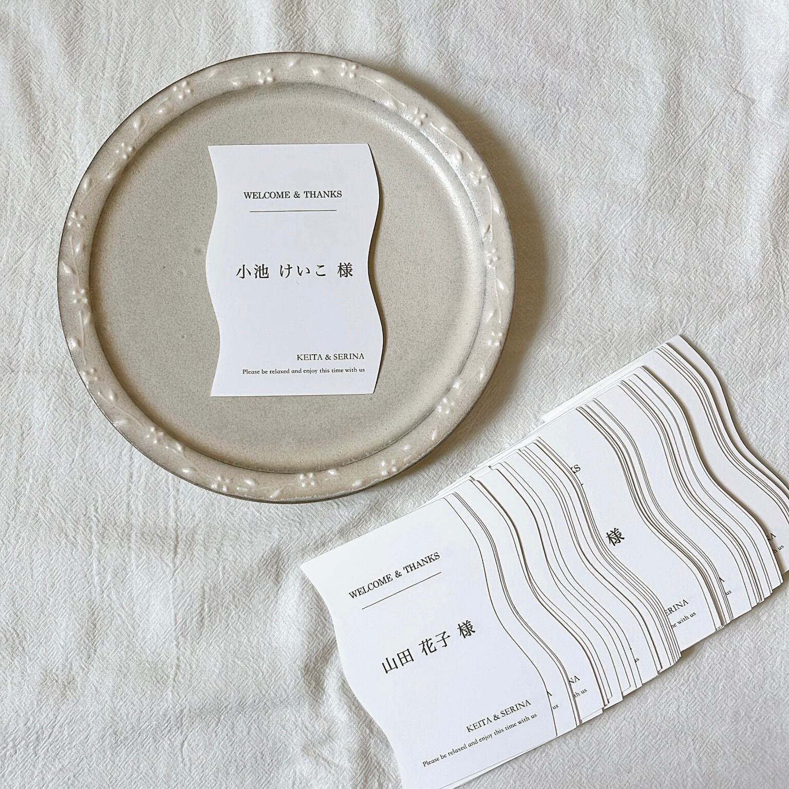 Standard】形を選べる席札 | RIUM Wedding Design