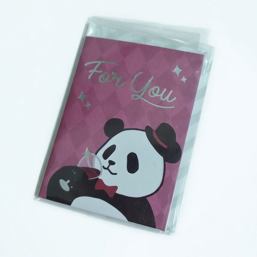 パンダ for you/封筒付きミニメッセージカード C0pernicus 便箋/封筒レター
