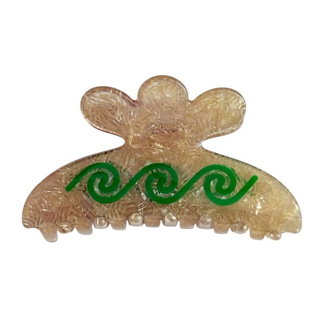 Spiral Clip / Clear Beige