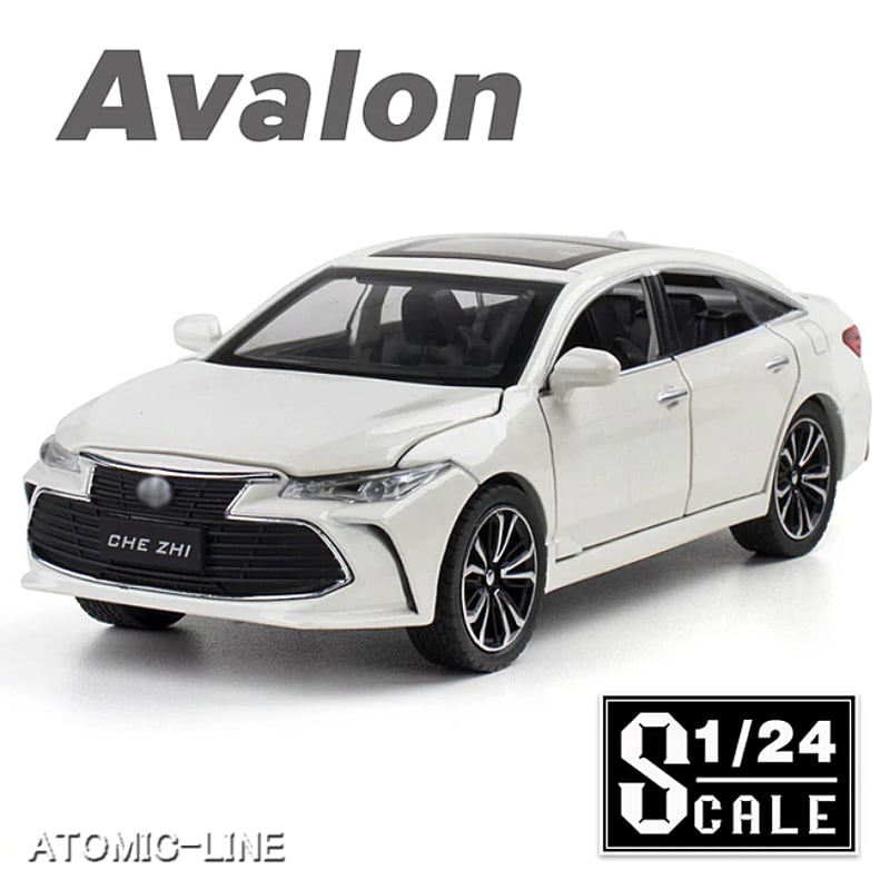 TOYOTA アバロン 1/24 ミニカー 全3色 ライト点灯 エンジンサウンド