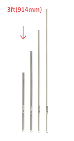 ステンレスポール（SUS304） 3ft（914mm）